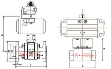 氣動高壓球閥結構圖